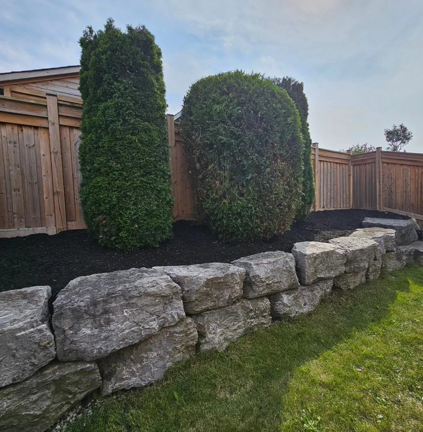 Beecroft and Sons interlock pathway and garden